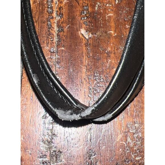 Vintage Mandarina Duck Black Leather Handbag Shoulder Bag Made In Italy - Picture 4 of 10